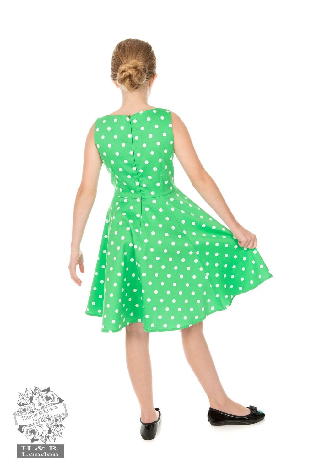 Girls Carly Polka Dot Swing Dress